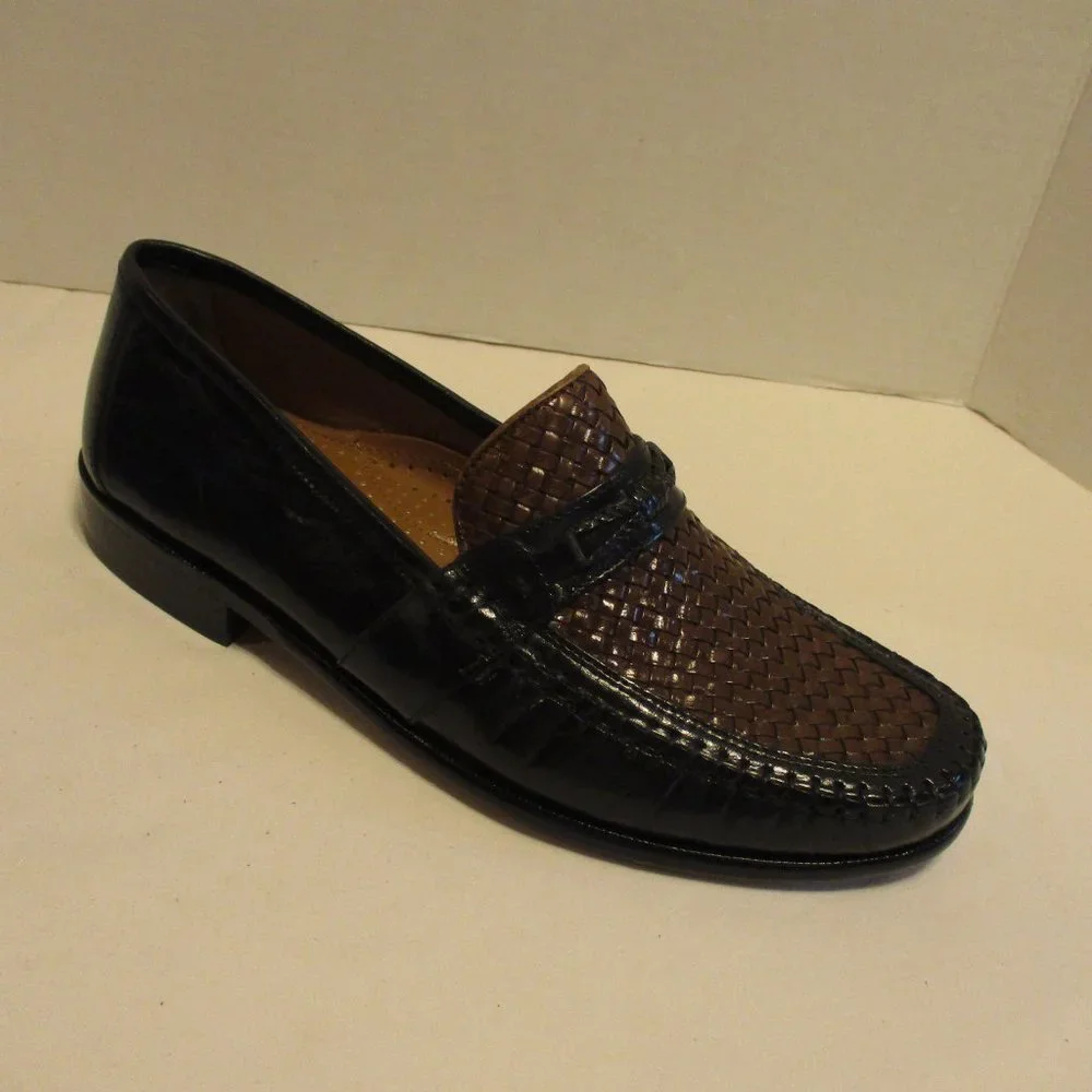 Florsheim Shoes Men 9 Black Brown Interview Business Travel Dress Shoes